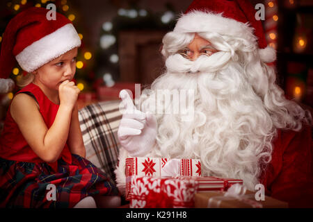 Have you been a good girl this year? Stock Photo