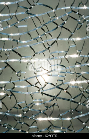 Light behind a broken glass Stock Photo - Alamy