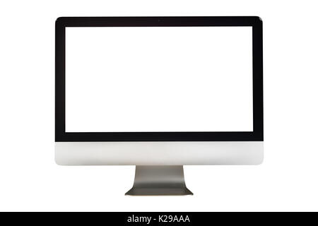 Desktop computer without keyboard isolated on white background Stock ...