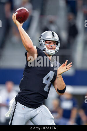 August 26th, 2017:.Oakland Raiders defensive end Khalil Mack (52).during an  NFL football game between the Oakland Raiders and Dallas Cowboys at AT&T  Stadium in Arlington, Texas. Manny Flores/CSM Stock Photo - Alamy