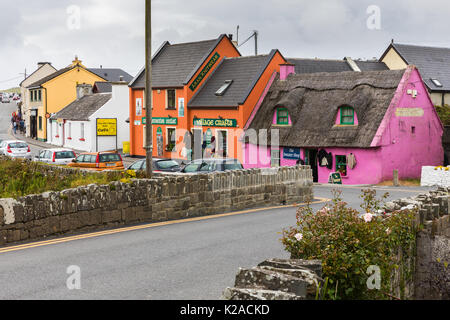 The colourful coastal village of Doolin in County Clare, Ireland. Stock Photo