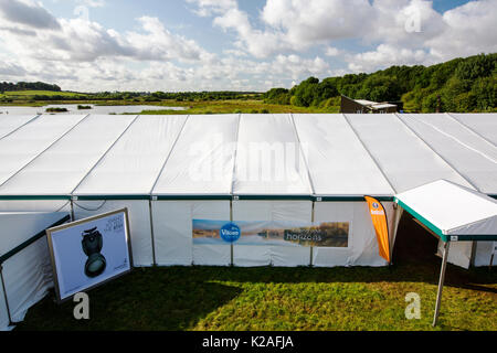 Bird Fair at Rutland water, the largest environmental festival in Europe, attracting over 20,000 visitors a year. Stock Photo