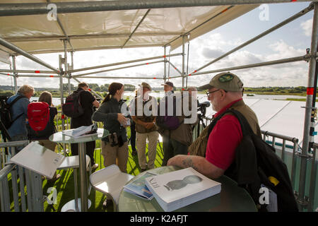 Bird Fair at Rutland water, the largest environmental festival in Europe, attracting over 20,000 visitors a year. Stock Photo