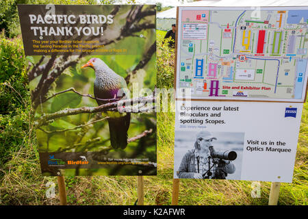 Bird Fair at Rutland water, the largest environmental festival in Europe, attracting over 20,000 visitors a year. Stock Photo