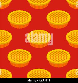 Thanksgiving day Pumpkin Pie pattern. Vintage Cake background. Food for national holiday texture Stock Vector