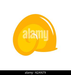 Shell from cochlea are isolated. Spiral for shellfish Stock Vector