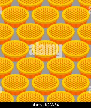 Thanksgiving day Pumpkin Pie pattern. Vintage Cake background. Food for national holiday texture Stock Vector