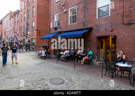 Wharf Street, The Old Port, Portland, Maine, USA Stock Photo - Alamy