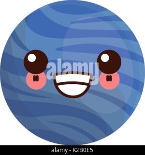 kawaii planet of the solar system cartoon image Stock Vector Image ...