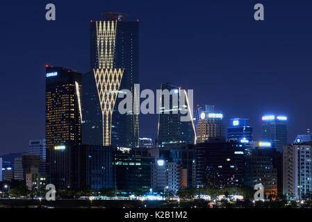 the night view of Seoul and Yeouido Stock Photo - Alamy