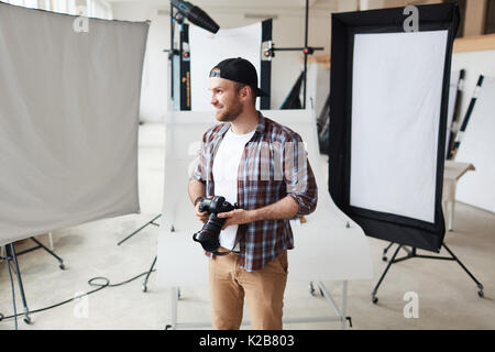 Creative Photographer at Work Stock Photo