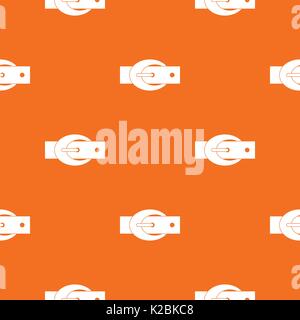 Oval belt buckle pattern seamless Stock Vector