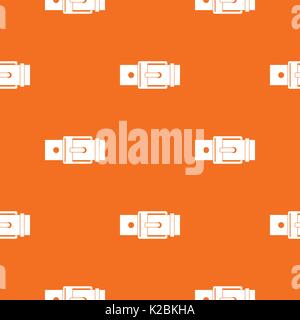 Belt with square buckle pattern seamless Stock Vector