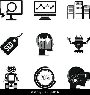 Numerator icons set, simple style Stock Vector Image & Art - Alamy