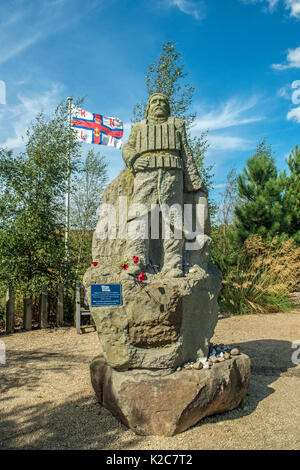 The RNLI memorial at the National Memorial Arboretum Alrewas, Staffordshire Stock Photo