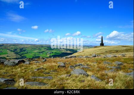 Stoodley Pike and Monument Stock Photo