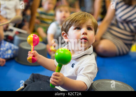 Baby and toddler music group, UK Stock Photo