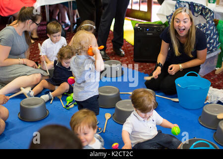 Baby and toddler music group, UK Stock Photo