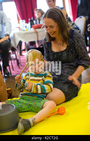 Baby and toddler music group, UK Stock Photo