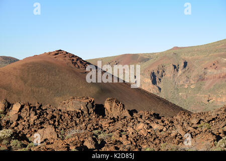 Montana Mostaza volcano, Las Canadas caldera, Teide National Park, Tenerife, May 2014. Stock Photo