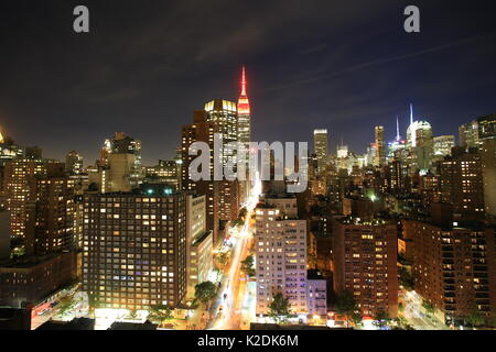 Manhattan city skyline Stock Photo