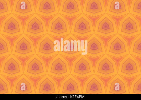 Abstract Hexagons in Yellow and Orange Stock Photo