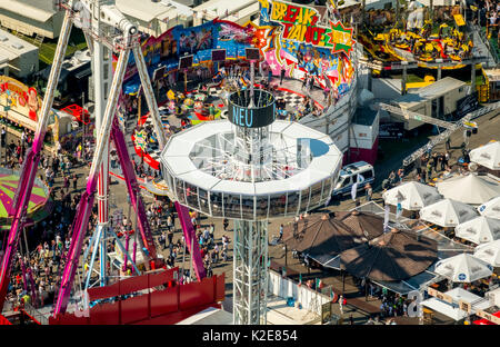 582. Cranger fairgrounds, fairground attractions, chain carousel, Herne, Ruhr area, North Rhine-Westphalia, Germany Stock Photo