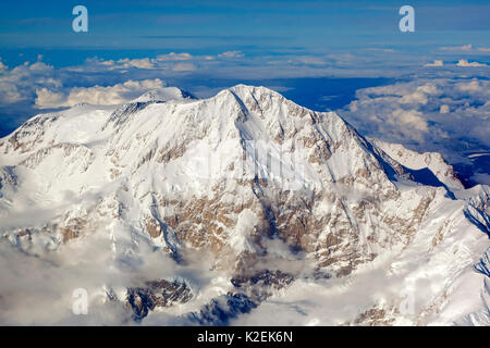 Aerial view of Mount Mc Kinley, the highest mountain in North America