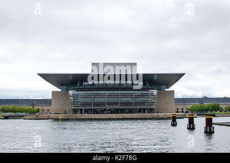 Copenhagen, Denmark - July 24, 2017:  Exterial view of the national opera house of Denmark in Copenhagen. Stock Photo