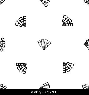 Color palette guide pattern seamless black Stock Vector