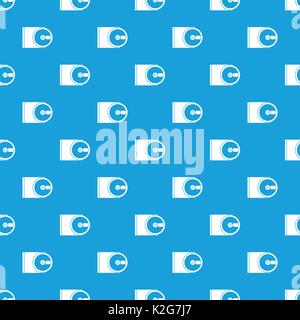 DVD drive open pattern seamless blue Stock Vector