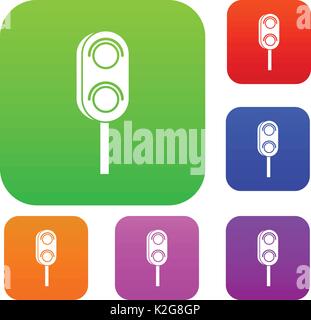 Semaphore trafficlight set 9 collection Stock Vector Image & Art - Alamy