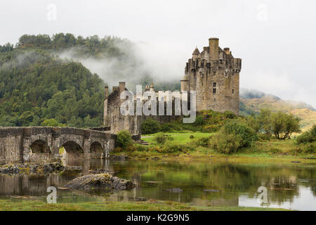 Eilean Donan Castle near Dornie Loch Duich Lochalsh Scotland Stock Photo