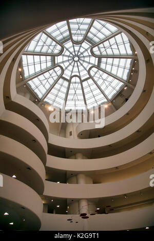 Guggenheim Museum on Fifth Avenue in New York - USA Stock Photo
