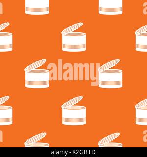 Open tin can pattern seamless Stock Vector