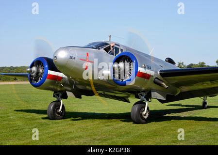Beech 18 at the Little Gransden Air & Car Children in Need airshow Stock Photo