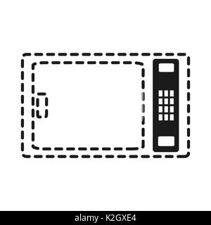 microwave icon over white background vector illustration Stock Photo