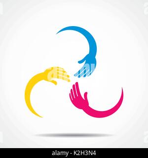 creative unity icon design Stock Vector