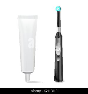 Electric toothbrush 3D isolated realistic vector illustration with ...