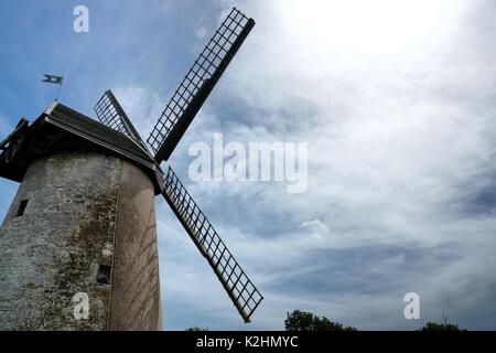 Bembridge Windmill located on the Isle of Wight, UK Stock Photo
