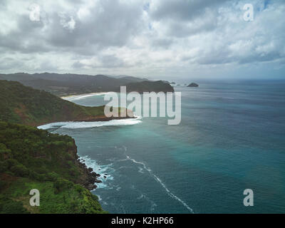 Coastline aerial view in Nicaragua. Central america travel theme Stock Photo