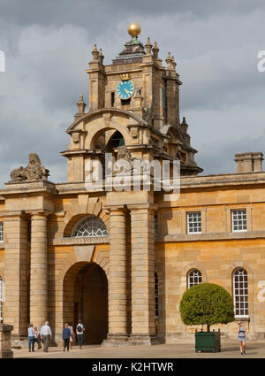 Blenheim Palce, Woodstock. UK, view of thw Western wing gateway Stock Photo