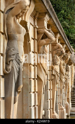 Fountain statues at the lower water garden, Blenheim palace, Woodstock, Oxfordshire, UK Stock Photo