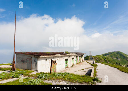 Abandoned military barracks from Monte Grappa,Italy. Stock Photo