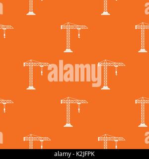 Construction crane pattern seamless Stock Vector