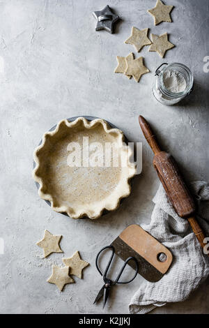 A pastry pie base Stock Photo