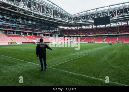 Moscow, Russia - May, 2018: Otkrytie Arena. Home Stadium of Spartak  Football Team Editorial Photo - Image of modern, lukoil: 118124116