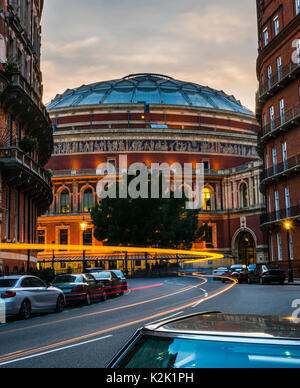 Royal Albert Hall at sunset, London, UK Stock Photo