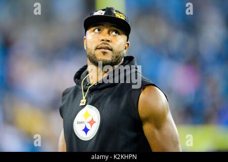 Charlotte, NC, USA. 31st Aug, 2017. Steelers safety Mike Mitchell (23) during the NFL preseason football game between the Pittsburgh Steelers and the Carolina Panthers on Thursday August 31, 2017 in Charlotte, NC. Jacob Kupferman/CSM/Alamy Live News Stock Photo