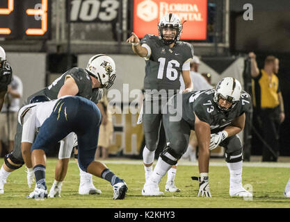 ORLANDO, FL - AUGUST 31: during the football game between the visiting FIU  Panthers and the UCF Knights on August 31, 2017 at Spectrum Stadium in  Orlando FL. (Photo by Joe Petro/Icon